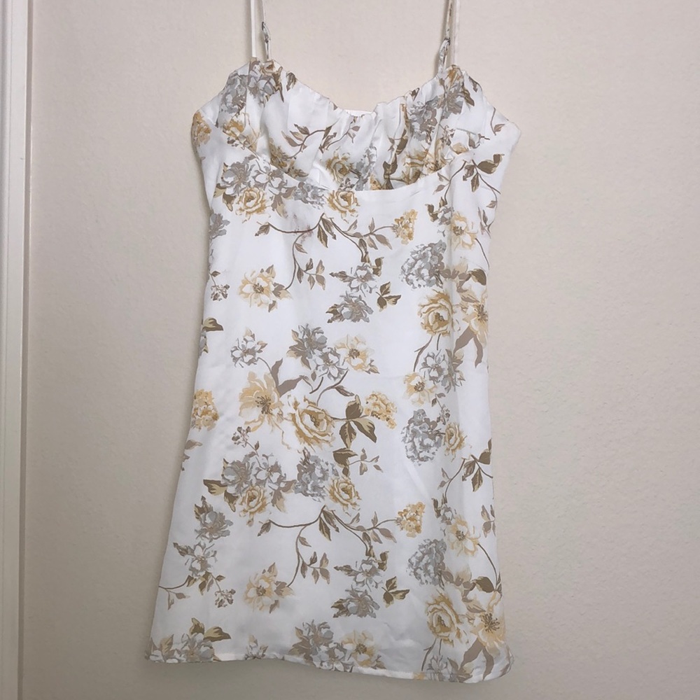 Urban Outfitters Silk Floral Mini Dress